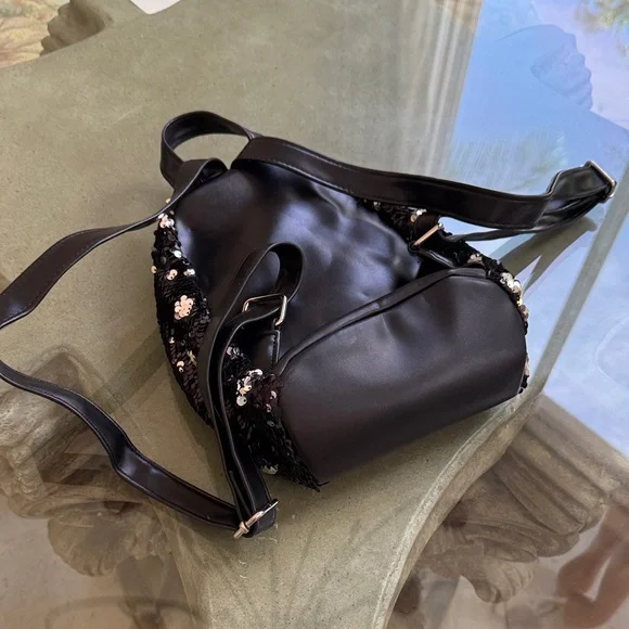 Rampage Black Sequin Backpack - Picture 2 of 6